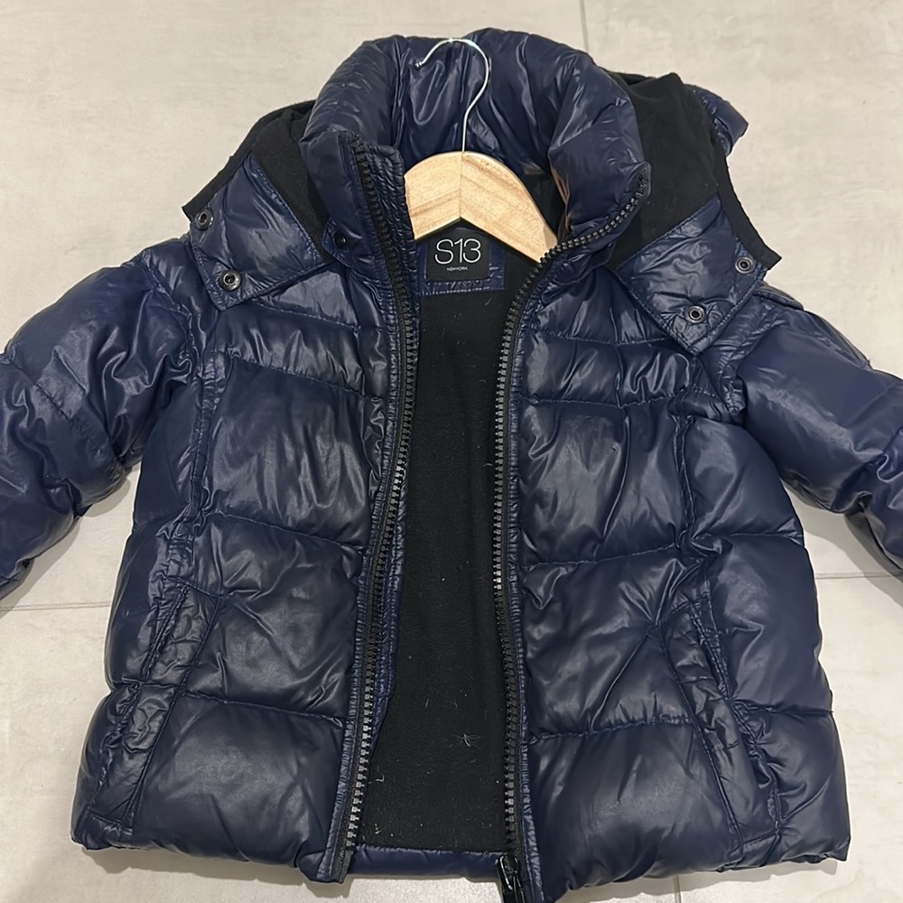 S13 kids coat. Navy blue. Size 2T - Picture 6 of 7